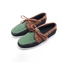Nouveau Chaussure Bateau Décontractée Loafers Classique en Cuir Véritable Nubuck Unisexe Fait Main Haute Qualité Grande Taille 46 Homme Pied Nu Doux