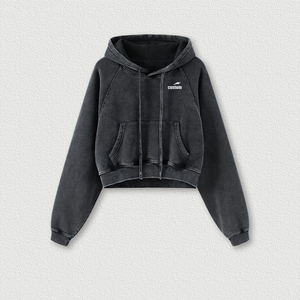 Set Personalizzato Autunno Inverno con Gonna e Felpa con Cappuccio per Donne, Felpa Vintage con Zip Intera e Gonna Lunga in Pile - Product Image 4