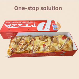 Boîte à hamburger en papier kraft de qualité alimentaire personnalisée en gros, emballage pour restauration rapide à emporter, emballage en carton ondulé biodégradable, feuille de sushi en relief - Product Image 6