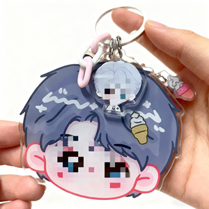 Custom Any Size Shape K-pop Cute Cosmetic <b>Mirror</b> Keychain <b>Plastic</b> Keyring As Gift - Product Image 1