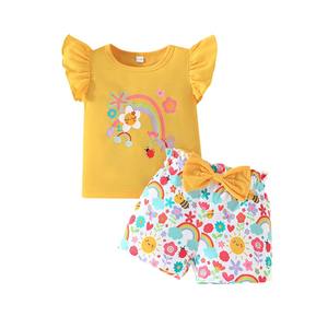 Ropa bonita para bebés Conjuntos de ropa para niñas pequeñas Ropa de verano para niños Trajes para niñas Vestido para bebés 2-3Y - Product Image 1