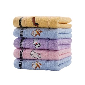 Toallas para bebé Kim Ryan de 25x50 cm, diseño de cachorro bordado en algodón puro para bebés - Product Image 5