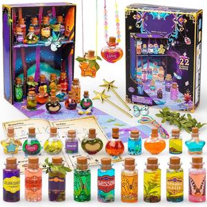 Expériences scientifiques éducatives pour enfants, potions de fées, jouet STEM, bricolage, <span class=keywords><strong>expérience</strong></span> de chimie, kit de fabrication de 22 potions magiques pour décorations - Product Image 1