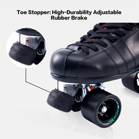 Patins à roulettes Quad Speed Skates Roller Derby professionnels, chaussures à roulettes à 4 roues pour adultes, pour l'extérieur et l'intérieur