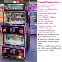 Machine de jeu à grue à monnayeur pour 1 joueur, usage intérieur, avec armoire métallique et verre trempé, garantie 12 mois - Vente en gros usine
