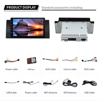 KLYDE Autoradio pour BMW E39/E53/X5 7 "/9" IPS Android Head Unit GPS Navigation Carplay DSP Android-Auto DAB +