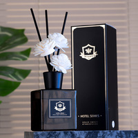 Produit de dropshipping très demandé : Ensemble diffuseur à bâtonnets en verre 280 ml avec huile essentielle et fleurs séchées, parfum d'ambiance pour la maison, solution élégante