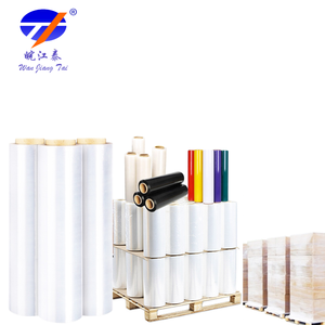 Wholesale Price Clear Plastic Wrap Stretch Film 17 Micron Pallet Packing <b>LLDPE</b> Stretch Film - Product Image 4