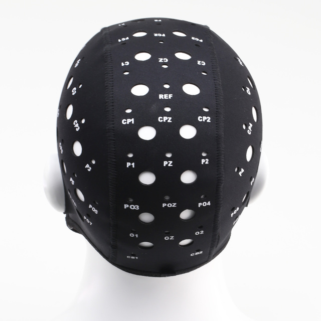 EEG Cap 10 20 System Electrode Placement Head Hat 64 Channel BIC EEG Helmet Neurofeedback Brainwaves Monitor EEG Headset