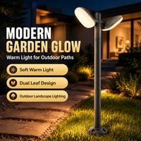 Lampe de balise LED pour pelouse et allée, blanc chaud, AC85-260V, 20W, IP65, réglable, en aluminium, forme en T, à poser au sol