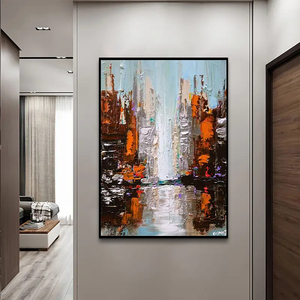 Bán buôn tùy chỉnh vải kết cấu bức tranh sơn dầu 20 + năm OEM nhà máy trực tiếp số lượng lớn đơn đặt hàng phòng khách tường nghệ thuật - Product Image 5