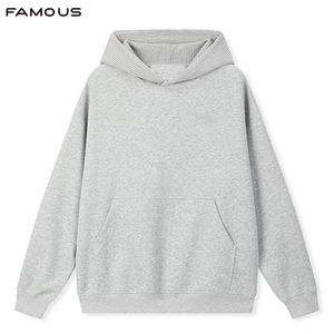 <span class=keywords><strong>Sweat</strong></span> à capuche patchwork imprimé 3D en relief pour homme, style streetwear, coupe ample, en molleton texturé, logo personnalisé, vente en gros - Product Image 5