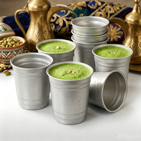 Gobelets en aluminium jetables et recyclables personnalisés pour matcha, légers, de qualité alimentaire, en métal recyclé, pour matcha, latte, thé, café, boutique
