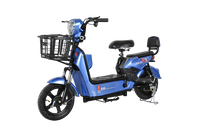 Moped électrique écologique avec batterie au plomb-acide, assistance au pédalage, vélo électrique léger 48V 20AH pour les trajets quotidiens