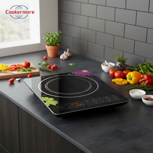 Cocina <span class=keywords><strong>Eléctrica</strong></span> de Cerámica de un Solo Quemador de Alta Potencia y Calentamiento Rápido, de Acero Inoxidable, a Batería, para Uso Doméstico, Tipo Inducción - Product Image 6