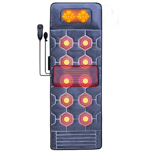 Massage Mattress Full Body Heated Vibration Massage <b>Pad</b> Neck Back Waist Legs Home Electric With Remote Control - Product Image 1