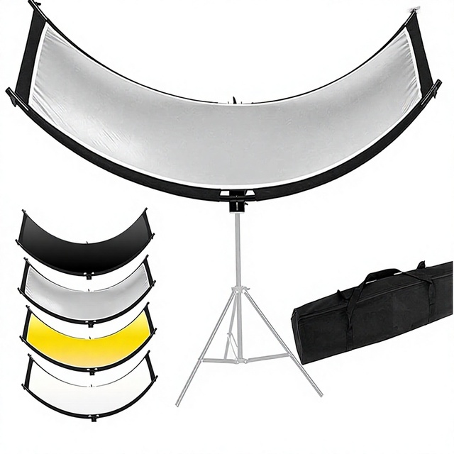 New high quality180cm U type flash reflector Clamshell Portrait Curved Light Reflector 4 in 1 Diffuser Photography