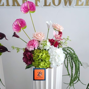 Boule de fleurs artificielles en soie d'hortensia et de roses, vente en gros, décoration de mariage, ballon, cadeau, centre de table de haute qualité - Product Image 4