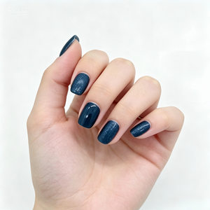 <span class=keywords><strong>Uñas</strong></span> Postizas <span class=keywords><strong>Azul</strong></span> <span class=keywords><strong>Marino</strong></span>, <span class=keywords><strong>Uñas</strong></span> <span class=keywords><strong>Cortas</strong></span> Cuadradas Brillantes y con Purpurina, <span class=keywords><strong>Uñas</strong></span> Acrílicas Reutilizables para Mujer - Product Image 2