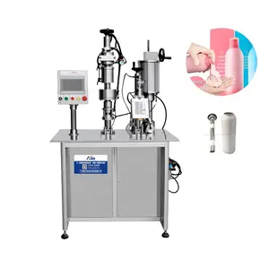 Semi Automatic BOV Spray Filling Machine Aerosol Sealing Inflatable machine Bag Valve Packaging Spray machine