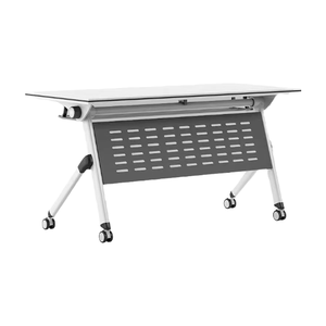 Table de conférence et chaise pliantes modernes Mekia - Bureau multifonctionnel mobile et long - Product Image 2