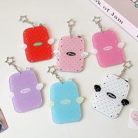 Mini porte-carte d'identité, porte-photo personnalisé en acrylique, étui porte-clés, design KPOP, dessin animé mignon, porte-carte photo en acrylique imprimé UV
