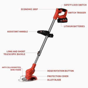 Dụng cụ làm vườn cỏ tông đơ điện pin Powered Máy cắt cỏ bàn chải cắt cỏ wacker Pin điện chuỗi tông đơ - Product Image 2