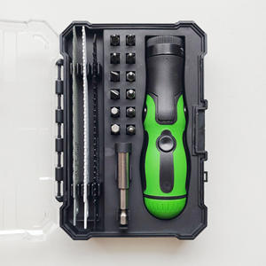 Juego de destornilladores con mango verde, kit de puntas métricas de 17 piezas con cabezal giratorio hexagonal para carpintería en el hogar y reparación de tuberías de plástico - Product Image 4