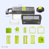 Nouvel Outil de Cuisine Polyvalent Commercial pour Restaurant, Gadget de Cuisine 2025, Coupe-Légumes à Panier Humide, Outil de Cuisine