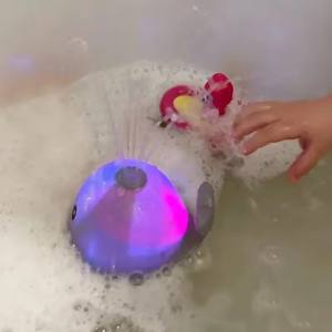 Bola de baño de ballena eléctrica para niños, luz LED, música, juguetes de baño de plástico para bebés <span class=keywords><strong>con</strong></span> ducha de agua pulverizada, <span class=keywords><strong>bañera</strong></span> de juguete para bañarse - Product Image 6