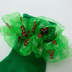 Nouvelles chaussettes en dentelle pour enfants 2025, chaussettes de Noël avec nœud papillon, chaussettes mignonnes pour bébés princesses - Product Image 2