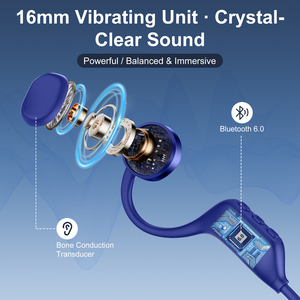 Cuffie Wireless a Conduzione Ossea LOBKIN, Impermeabili IPX6, Design Open-Ear per Nuoto <span class=keywords><strong>e</strong></span> Sport, fino a 10 Ore di Autonomia - Product Image 2