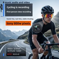 Lunettes Intelligentes Q01 pour Sports de Plein Air Transfrontaliers, Anti-tremblement, Photographie, 800W Pixels, Contrôle Tactile, WiFi