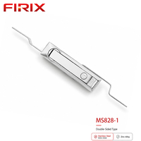 MS828-1 Serrure à poignée pivotante en acier inoxydable poli durable avec cylindre à clé réversible |   Anti-vol et étanche