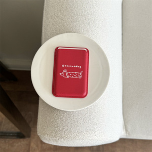 Porte-cartes magnétique <span class=keywords><strong>sans</strong></span> <span class=keywords><strong>fil</strong></span> en cuir PU Persimmon Bear compatible <span class=keywords><strong>avec</strong></span> iPhone 17 16 15 14 - Product Image 6