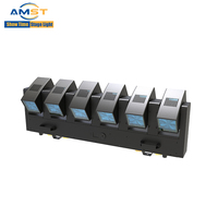 Luz de haz móvil profesional de 6 cabezales y 60W RGBW de doble cara con doble movimiento, control DMX y sonido, para DJ, club, KTV y espectáculos.