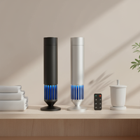Diffuseur d'arômes intelligent en aluminium, respectueux des animaux et de l'environnement, sans eau, avec haut-parleur Bluetooth, commande par application, lumière LED, pour table