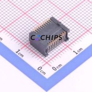 G72SK210C01 Optical Module Connector SMD,P=0.8mm Connector Socket ZSFP+ 20P Horizontal Mount/ Horizontal Mount - Product Image 2