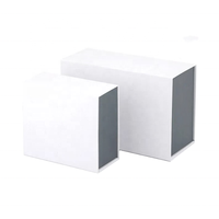Boîtes cadeaux de luxe minimalistes personnalisables, haut de gamme, exclusives, recyclables, rigides, avec laminage mat et gaufrage, en papier