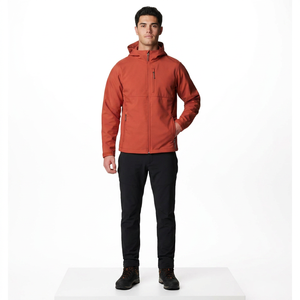 Chaqueta de Nieve Softshell 2026 con Cierre, Cuello Alto, Diseño de Color Sólido, Lona de Algodón, Protección Contra Viento y Lluvia para Hombre - Product Image 1