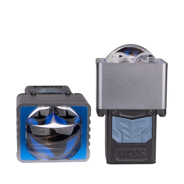 UPS CNC P5-Ultra 1.5 Inch 6000k 35W Low Beam 35W High Beam 55W Flat Cut-off Blue Lens Matrix Car Headlight Bi Led Projector