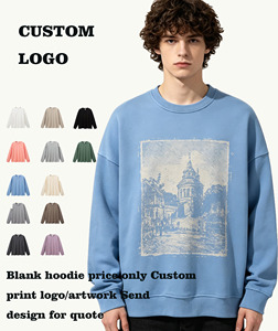 Sweat à capuche personnalisé unisexe, 14 couleurs, polaire, manches amples, col rond, 100% coton, <span class=keywords><strong>blanc</strong></span>, style <span class=keywords><strong>vintage</strong></span> américain - Product Image 1