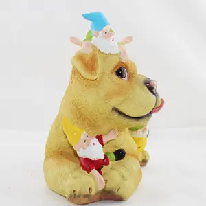 Obral ornamen anjing dekorasi resin lucu kreatif buatan tangan kualitas tinggi