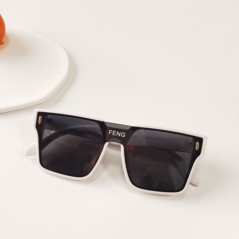 White Frame with Black and Gray Lenses