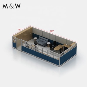 M & W Mỹ ngân hàng dự án Phật Sơn đồ nội thất gỗ L hình dạng văn phòng cubicle Máy Trạm - Product Image 6
