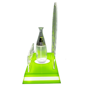 แท่นโชว์สินค้าหรูหราพร้อมฐานอะคริลิกเรืองแสงด้วยไฟ LED ช่วยเพิ่มคุณค่าของไวน์สะสม ตกแต่งบ้าน - Product Image 4