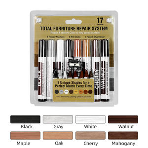 Set da 13 pezzi Kit di riparazione per graffi per <span class=keywords><strong>mobili</strong></span> set di pennarelli e pastelli per <span class=keywords><strong>mobili</strong></span> con pennarello in legno - Product Image 1