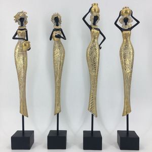 Figurita de resina de arte africano americano al por mayor - Product Image 5