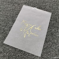 Sacs d'emballage en plastique EVA givré de haute qualité, écologiques, 100 pièces, pour maillots de bain et bikinis, avec fermeture éclair, pour vêtements