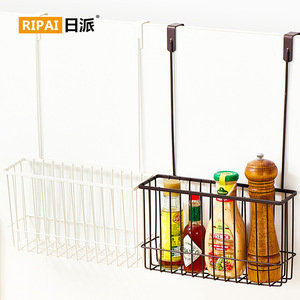 ตะกร้าแขวนเก็บของแบบตาข่าย สีกาแฟ สำหรับตู้ครัว จัดระเบียบขวดเครื่องเทศ ไม่ต้องเจาะ - Product Image 3